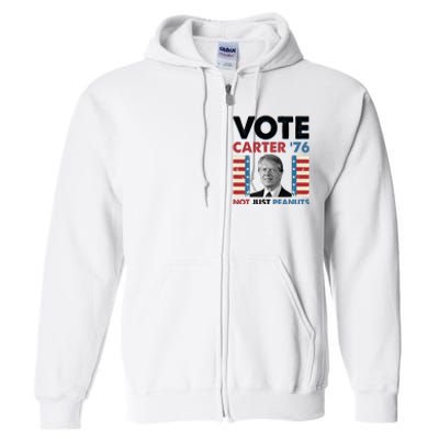 Jimmy Carter Vote Carter '76 Not Just Peanuts Full Zip Hoodie