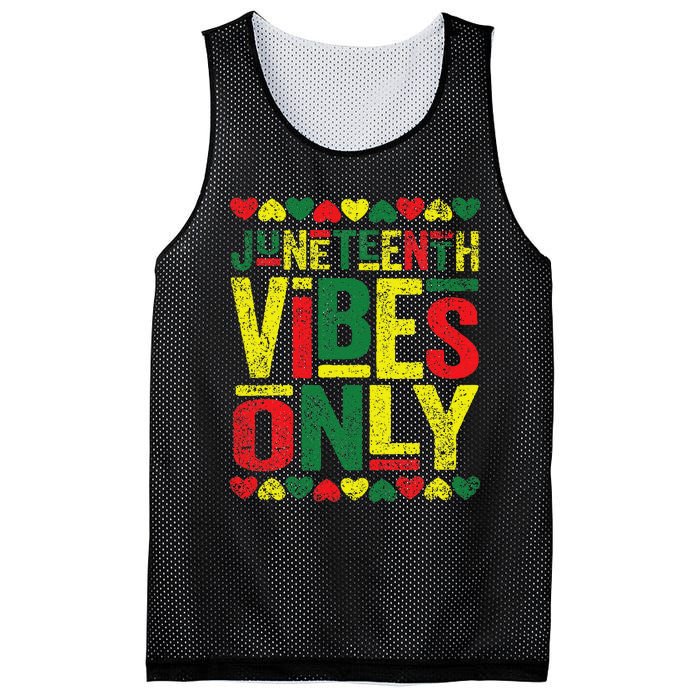 Juneteenth Cool Vibes Black History African American Mesh Reversible Basketball Jersey Tank