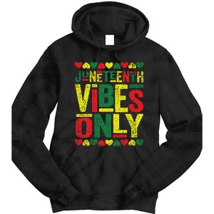 Juneteenth Cool Vibes Black History African American Tie Dye Hoodie