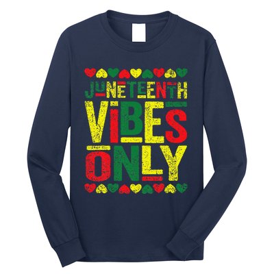 Juneteenth Cool Vibes Black History African American Long Sleeve Shirt