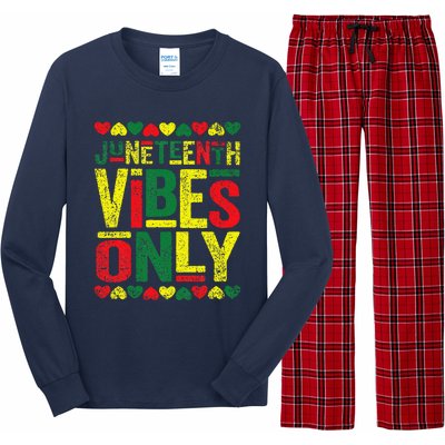 Juneteenth Cool Vibes Black History African American Long Sleeve Pajama Set