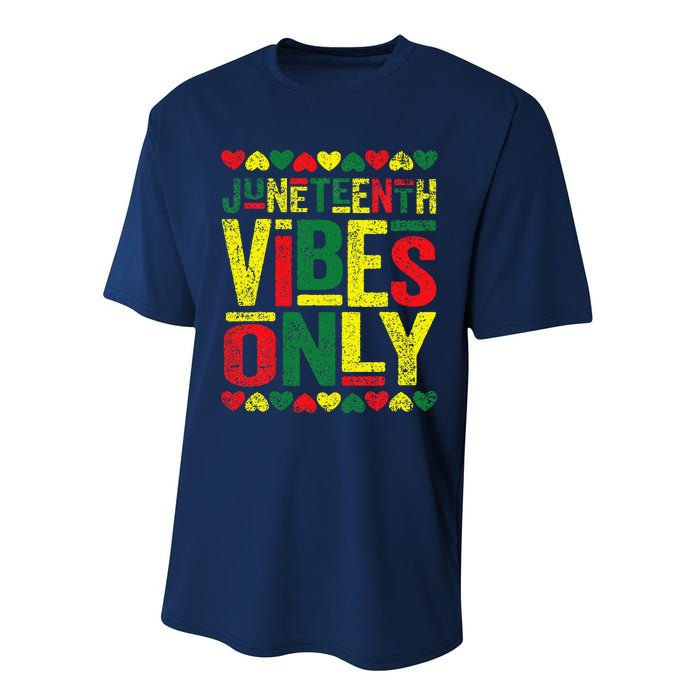 Juneteenth Cool Vibes Black History African American Performance Sprint T-Shirt