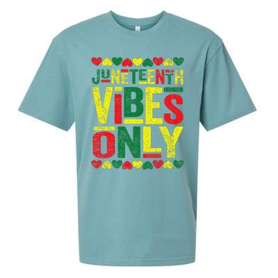 Juneteenth Cool Vibes Black History African American Sueded Cloud Jersey T-Shirt