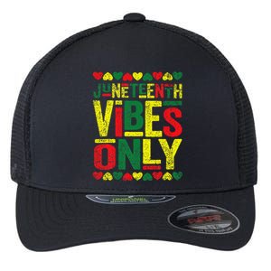 Juneteenth Cool Vibes Black History African American Flexfit Unipanel Trucker Cap