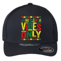 Juneteenth Cool Vibes Black History African American Flexfit Unipanel Trucker Cap