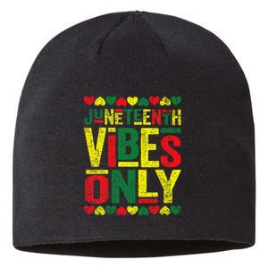 Juneteenth Cool Vibes Black History African American Sustainable Beanie