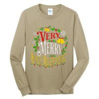 Joyful Christmas Very Merry Hotel Receptionist Christmas Tall Long Sleeve T-Shirt