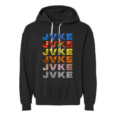 Jvke Colorful With Butterfly And Snake Vintage Retro Garment-Dyed Fleece Hoodie