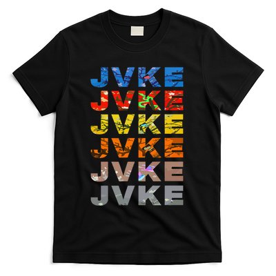 Jvke Colorful With Butterfly And Snake Vintage Retro T-Shirt