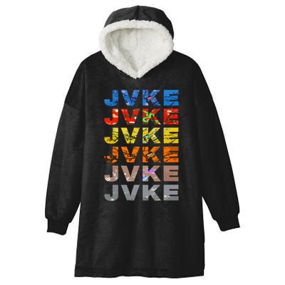 Jvke Colorful With Butterfly And Snake Vintage Retro Hooded Wearable Blanket