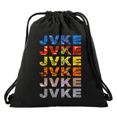 Jvke Colorful With Butterfly And Snake Vintage Retro Drawstring Bag