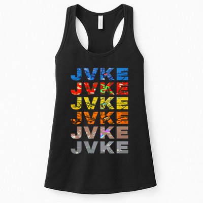 Jvke Colorful With Butterfly And Snake Vintage Retro Womens Tank Top