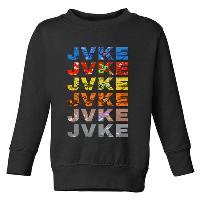 Jvke Colorful With Butterfly And Snake Vintage Retro Toddler Sweatshirt