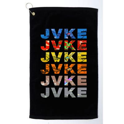 Jvke Colorful With Butterfly And Snake Vintage Retro Golf Towel