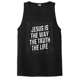 Jesus Christ Way Truth Life PosiCharge Competitor Tank