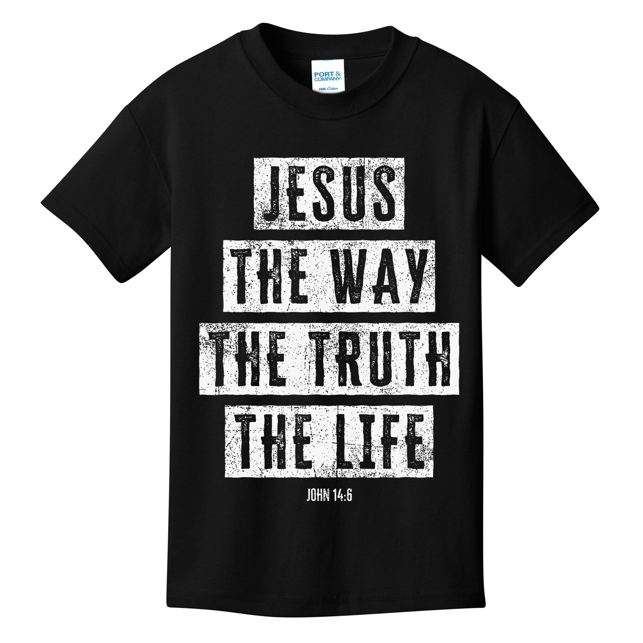 Jesus Christ Way Truth Life Family Christian Faith Kids T-Shirt