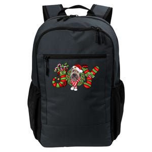 Joy Christmas Wheaten Terrier Dog Santa Pajamas Xmas Gift Daily Commute Backpack