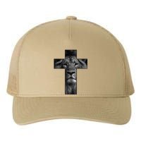 Jesus Cross With Lion Face, Faith In God Yupoong Adult 5-Panel Trucker Hat