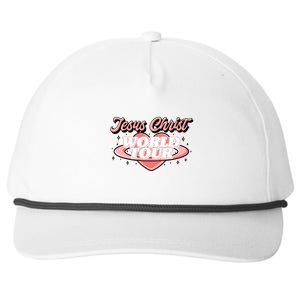 Jesus Christ World Tour Christian Faith Snapback Five-Panel Rope Hat