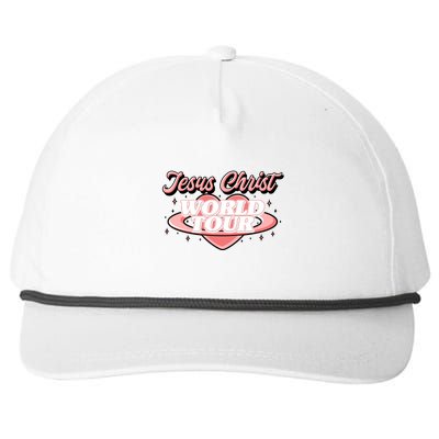 Jesus Christ World Tour Christian Faith Snapback Five-Panel Rope Hat