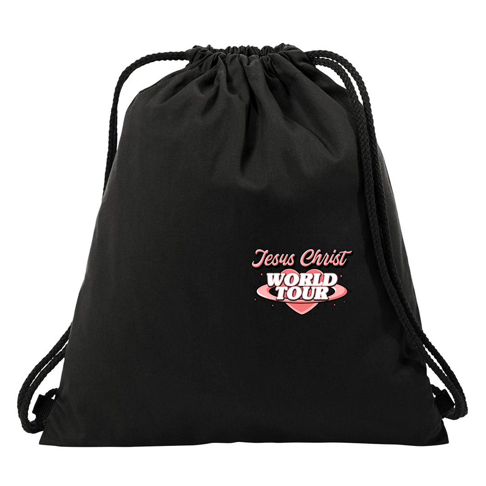 Jesus Christ World Tour Christian Faith Drawstring Bag