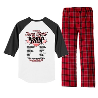 Jesus Christ World Tour Christian Faith Raglan Sleeve Pajama Set