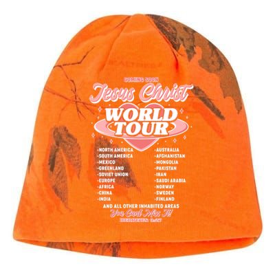 Jesus Christ World Tour Christian Faith Kati - Camo Knit Beanie