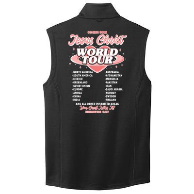 Jesus Christ World Tour Christian Faith Collective Smooth Fleece Vest