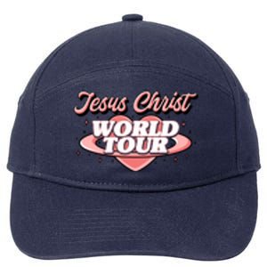 Jesus Christ World Tour Christian Faith 7-Panel Snapback Hat