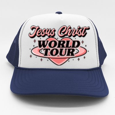 Jesus Christ World Tour Christian Faith Trucker Hat