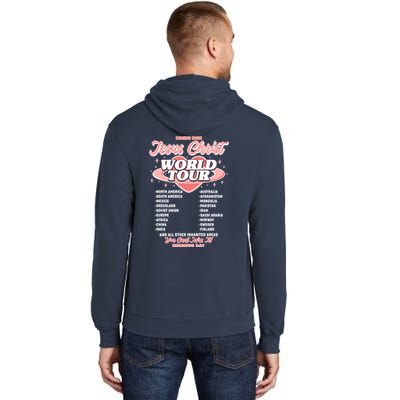 Jesus Christ World Tour Christian Faith Tall Hoodie