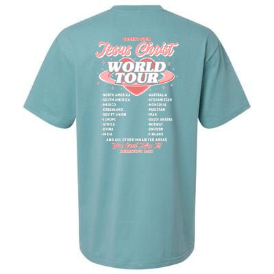 Jesus Christ World Tour Christian Faith Sueded Cloud Jersey T-Shirt