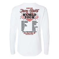 Jesus Christ World Tour Christian Faith Womens Cotton Relaxed Long Sleeve T-Shirt