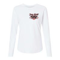 Jesus Christ World Tour Christian Faith Womens Cotton Relaxed Long Sleeve T-Shirt