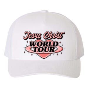 Jesus Christ World Tour Christian Faith Yupoong Adult 5-Panel Trucker Hat