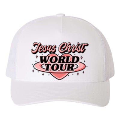 Jesus Christ World Tour Christian Faith Yupoong Adult 5-Panel Trucker Hat