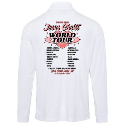 Jesus Christ World Tour Christian Faith Performance Long Sleeve Polo