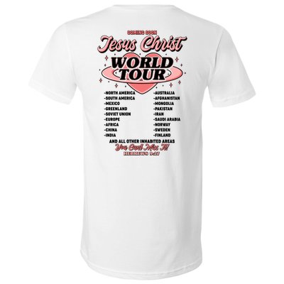 Jesus Christ World Tour Christian Faith V-Neck T-Shirt