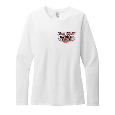 Jesus Christ World Tour Christian Faith Womens CVC Long Sleeve Shirt