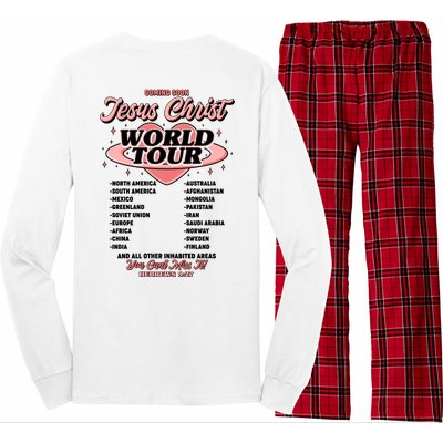 Jesus Christ World Tour Christian Faith Long Sleeve Pajama Set