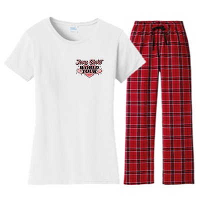 Jesus Christ World Tour Christian Faith Women's Flannel Pajama Set