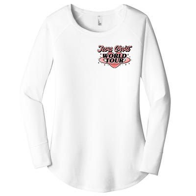 Jesus Christ World Tour Christian Faith Women's Perfect Tri Tunic Long Sleeve Shirt