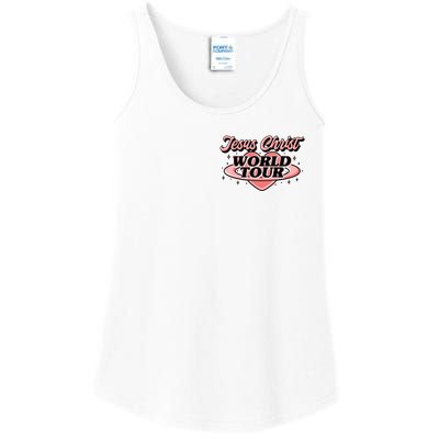 Jesus Christ World Tour Christian Faith Ladies Essential Tank