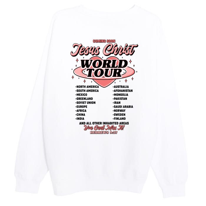 Jesus Christ World Tour Christian Faith Premium Crewneck Sweatshirt