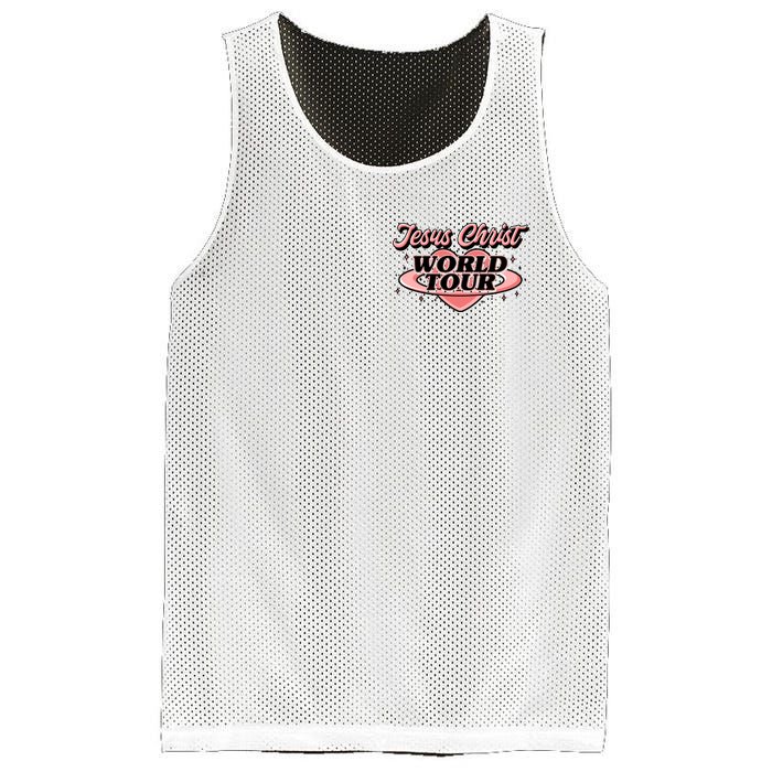 Jesus Christ World Tour Christian Faith Mesh Reversible Basketball Jersey Tank