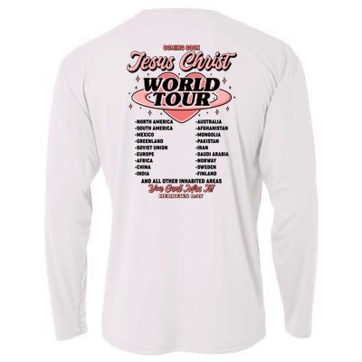 Jesus Christ World Tour Christian Faith Cooling Performance Long Sleeve Crew