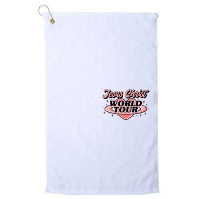 Jesus Christ World Tour Christian Faith Golf Towel