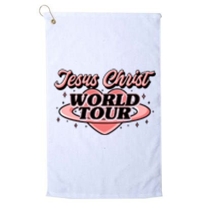 Jesus Christ World Tour Christian Faith Platinum Collection Golf Towel