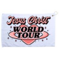 Jesus Christ World Tour Christian Faith Grommeted Golf Towel