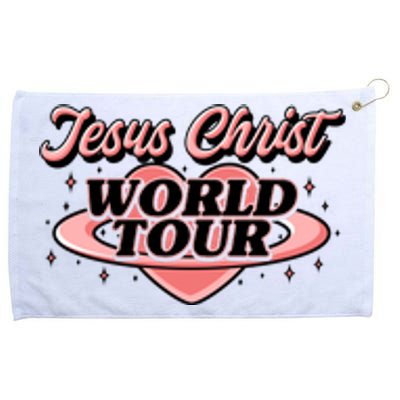 Jesus Christ World Tour Christian Faith Grommeted Golf Towel